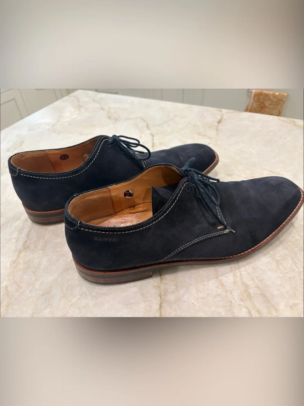 LLOYD Germany Men’s Leather Blue Suede Oxford